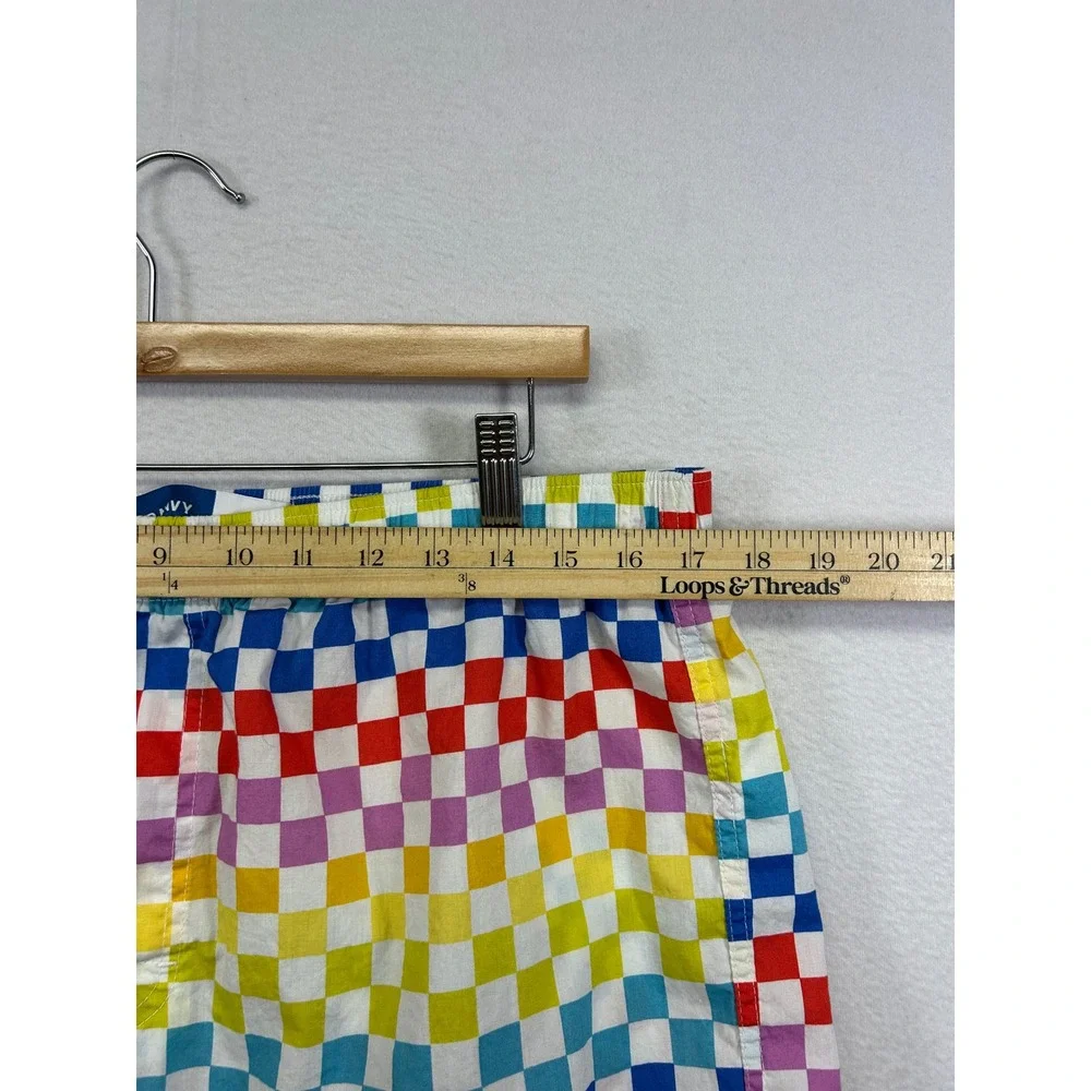 Old Navy Pride Rainbow Checkerboard Mens XL Multicolor Cotton Boxer Shorts